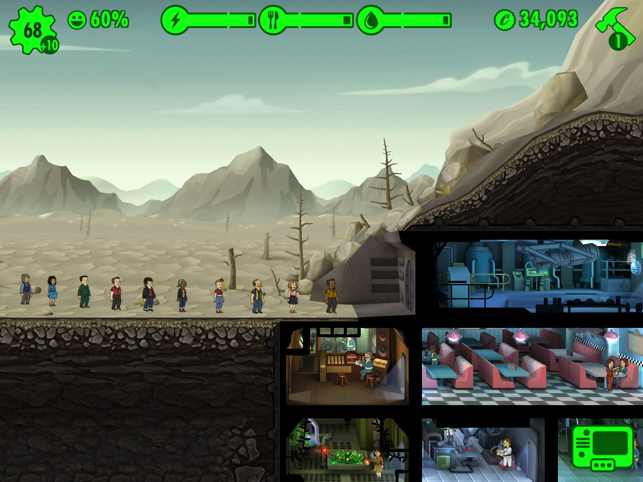 Fallout Shelter - Vault Line